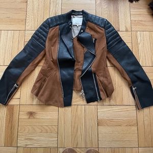 Leather and suede jacket